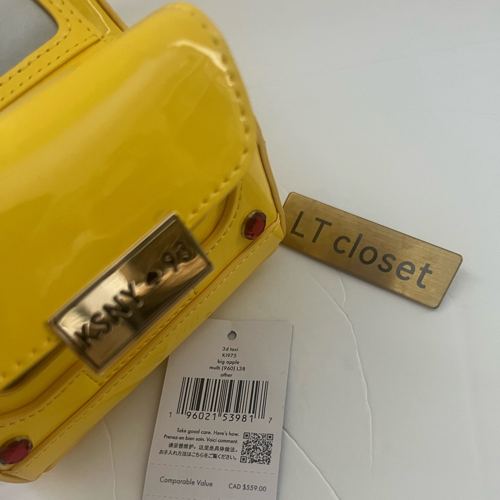 Last one!♠️Kate Spade New York NYC 3D Big Apple Kate’s Taxi Crossbody Bag - Picture 12 of 12